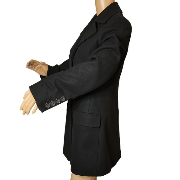 Banana Republic wool black long pea coat - Picture 9 of 17